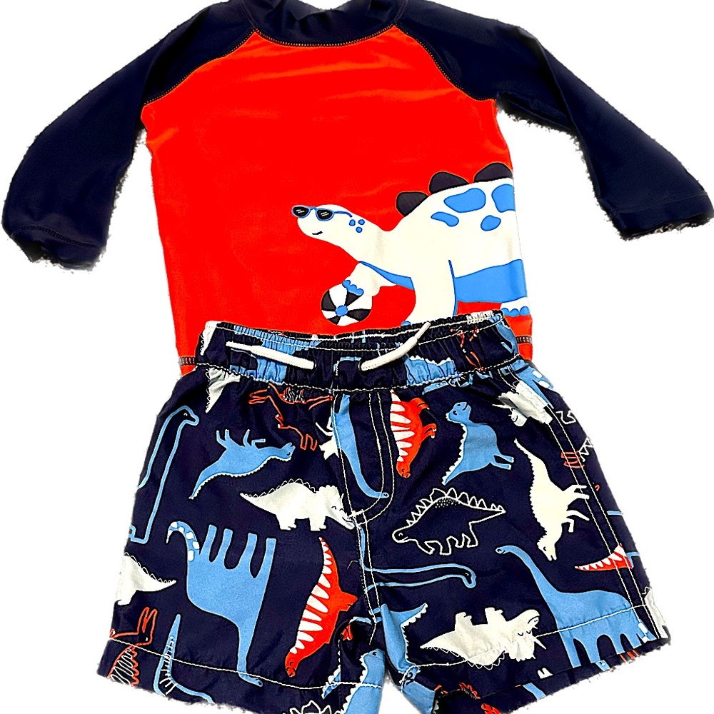 2pc Carter’s Dino Swim Set- 12 mo